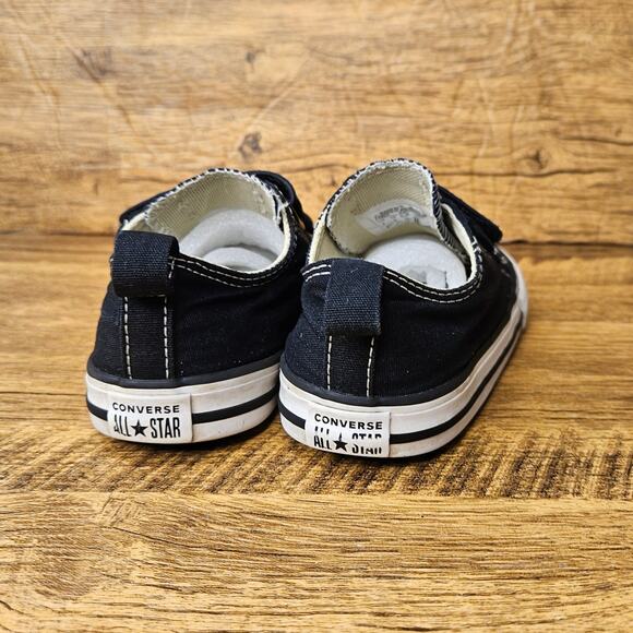 Converse All Star black hook loop size 9 sneakers - Picture 3 of 8